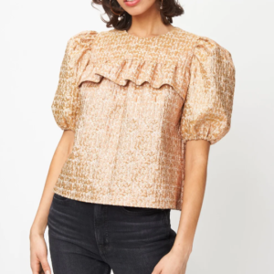 Nora Top Gold Metallic